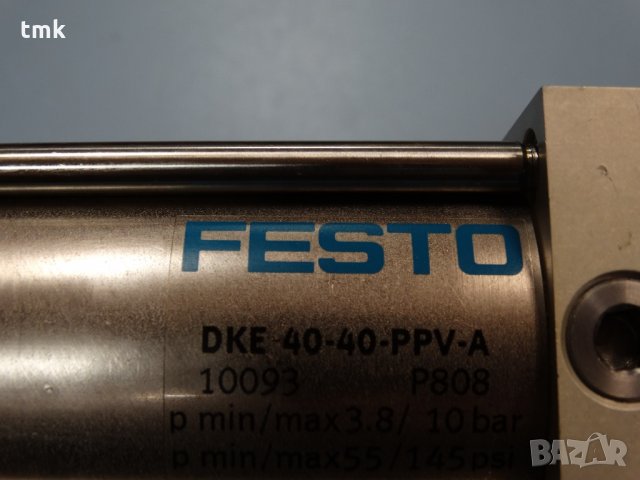 Пневматичен цилиндър Festo DKE-40-40-PPV-A, снимка 8 - Хидравлични и пневматични чукове - 28383599