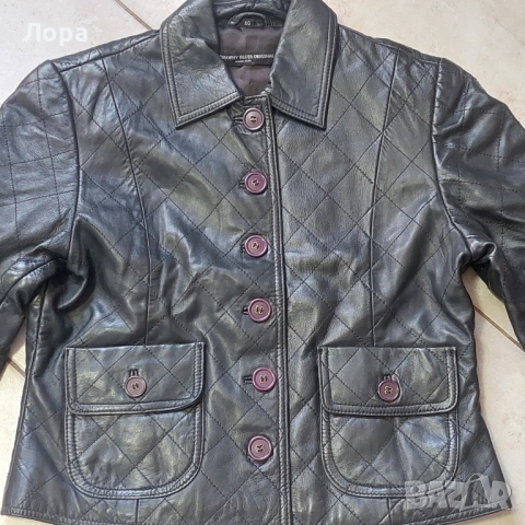 Дамско яке естествена кожа , снимка 2 - Якета - 52420659