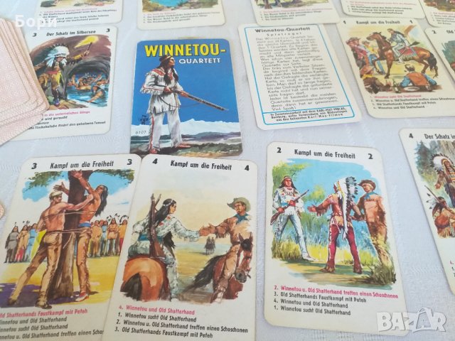 ВИНЕТУ карти за игра WINNETOU-QUARTETT, снимка 2 - Карти за игра - 33674786