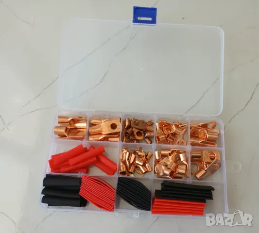 Кабелни обувки, клеми за кабели 4/6/8/10/12, медни, клеми, медна клема, снимка 2 - Друга електроника - 48622886