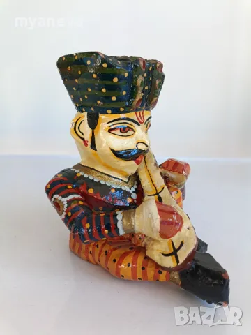 Дърворезби на музиканти  от Индия, снимка 8 - Статуетки - 48732785