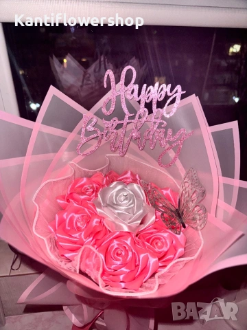 Букет вечни рози, снимка 4 - Изкуствени цветя - 53302442