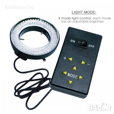 Пръстеновидна лампа за микроскоп или камера с 144 LED крушки, снимка 6 - Друга електроника - 25949791