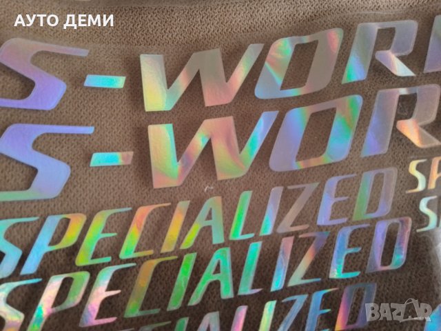 Маркови цветни и светлоотразителни стикери Specialized , S-Works ,Shimano за велосипед колело, снимка 6 - Аксесоари и консумативи - 43377504