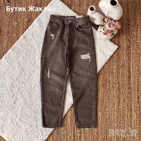 Дамски дънки мом фит, снимка 2 - Други - 53015720