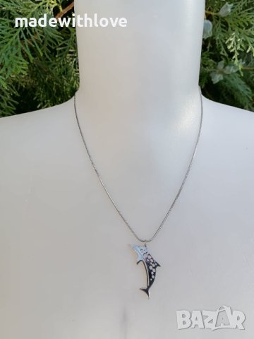 Колие сребристо , снимка 5 - Колиета, медальони, синджири - 43245805