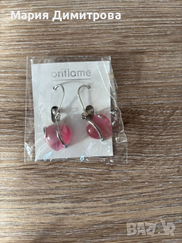 Обеци розови сърца