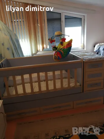 Детска кошара с чекмеджета , снимка 1