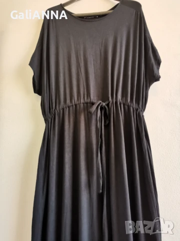 ДЪЛГА СТРАХОТНА ЧЕРНА РОКЛЯ 3XL, снимка 3 - Рокли - 50927076