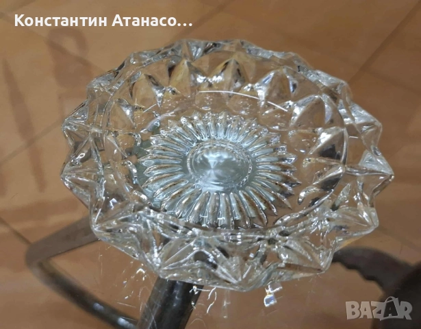 Vintage стъклен пепелник , снимка 6 - Антикварни и старинни предмети - 51812071