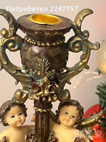Свещник Ангелче, снимка 4 - Статуетки - 48351622
