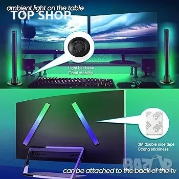 Embient Lamp за игри, филми, компютър, телевизия, декорация на стая, снимка 3 - Декорация за дома - 48787318