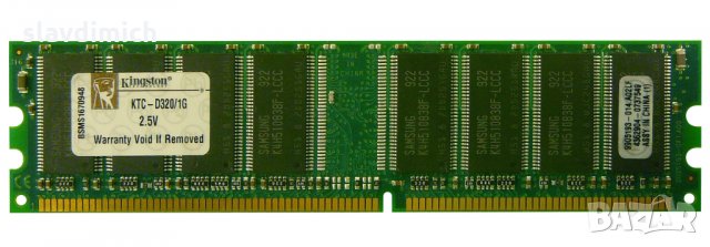 Рам памет RAM Kingston модел KTC-D320/1G  1 GB DDR1 400 Mhz честота, снимка 1 - RAM памет - 28110998