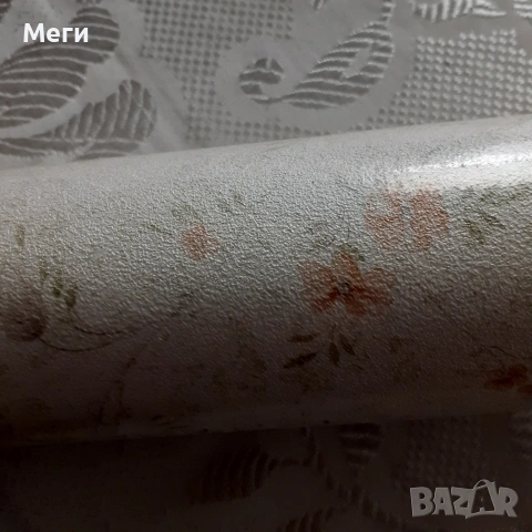 Тапети снежно бели, с фини нежни цветчета, снимка 2 - Облицовки - 53211877