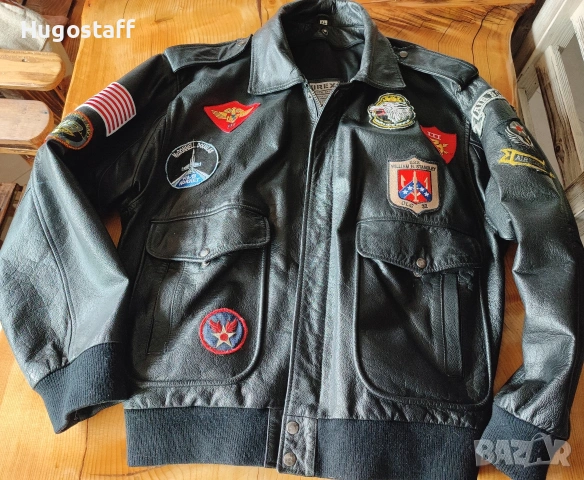 Avirex Top gun G1 Пилотско Авиаторско кожено яке бомбър USA XL, снимка 7 - Якета - 53393901