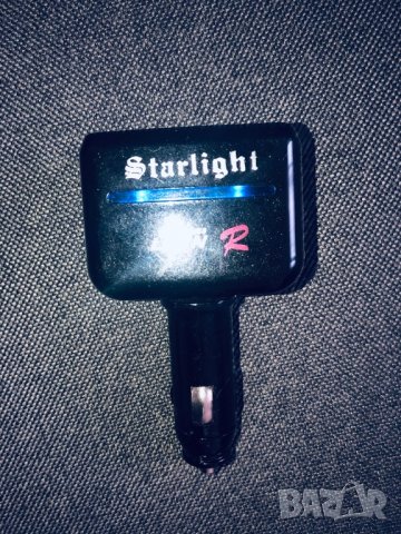 Разклонител 2 гнезда за кола 5 лв светещ, снимка 1