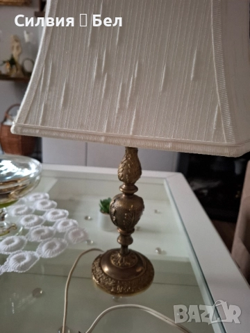 Винтидж настолна лампа , снимка 4 - Настолни лампи - 51917445