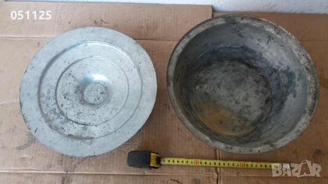 възрожденска масивна бакърена тенджера с надпис , снимка 7 - Антикварни и старинни предмети - 43946280