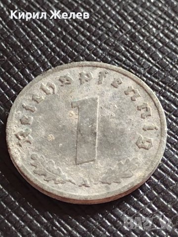 ЧЕТИРИ МОНЕТИ 1 райхспфенинг различни години НАЦИСТКА ГЕРМАНИЯ ТРЕТИ РАЙХ С СВАСТИКА 31577, снимка 4 - Нумизматика и бонистика - 38468182