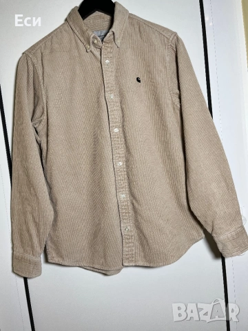 Carhartt Madison Cord мъжка риза от рипсено кадифе (размер S С)  50 лв. / 25.56 €, снимка 4 - Ризи - 53344233