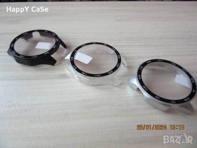 Huawei Watch GT4 / Watch 4 / Твърд удароустойчив кейс с протектор, снимка 11 - Смарт гривни - 41734534