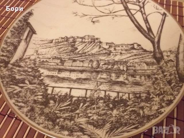 Баварска порцеланова чиния за стена , снимка 2 - Декорация за дома - 27415273