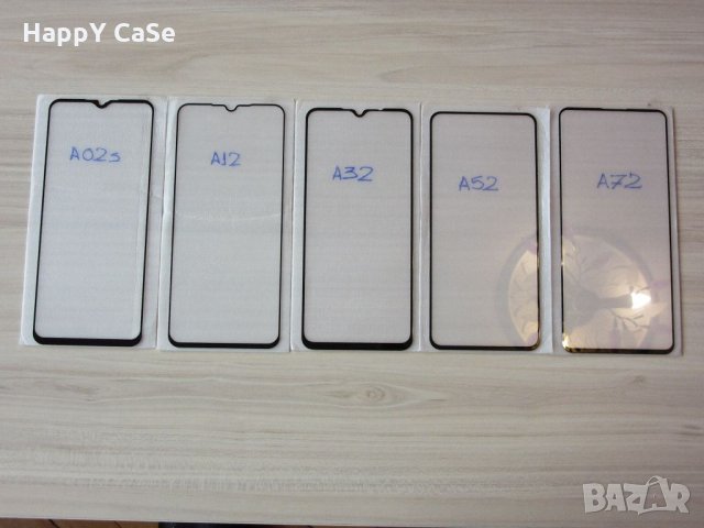 5D ЦЯЛО ЛЕПИЛО Стъклен протектор за Samsung Galaxy A52s A52 A72 A42 A32 A22 A12 A03s A02s 4G 5G, снимка 10 - Фолия, протектори - 32042140