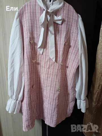 Дамска карирана рокля 2ХЛ 