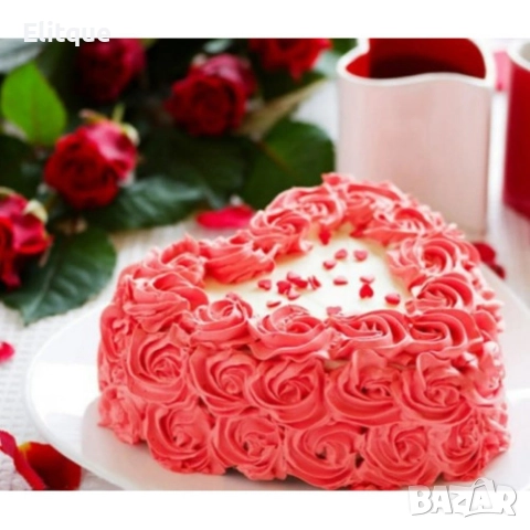 Комплект от 5 броя закопчаващи се тефлонови тави за печене Сърце, снимка 3 - Други - 52898144