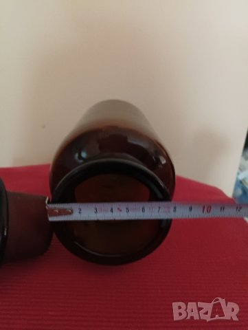 Стар аптекарски буркан, шише от цветно стъкло. , снимка 6 - Антикварни и старинни предмети - 43378895