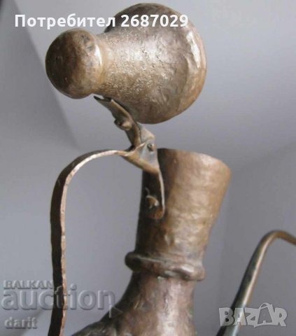 300 годишен ибрик Стар мед метал, снимка 3 - Антикварни и старинни предмети - 28941264