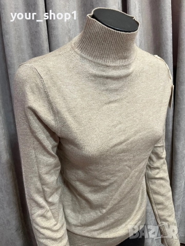 Поло 3 цвята бяло черно бежово блуза 