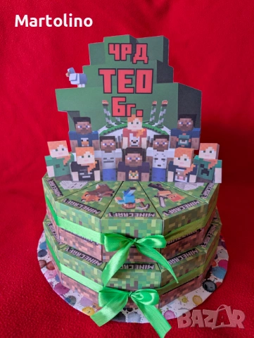 Картонена торта Стич, снимка 17 - Други - 53134766