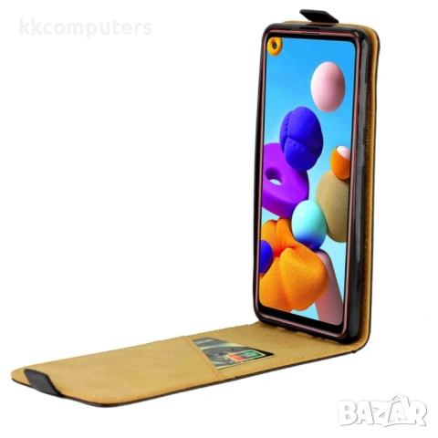 Samsung Galaxy A55 5G Flip3 Кожен Калъф и Скрийн Протектор, снимка 2 - Калъфи, кейсове - 53021699