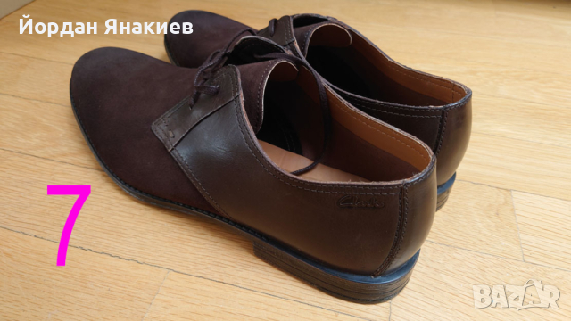 Мъжки обувки Кларкс 47 номер, Clarks 12 UK, снимка 12 - Спортно елегантни обувки - 43563695