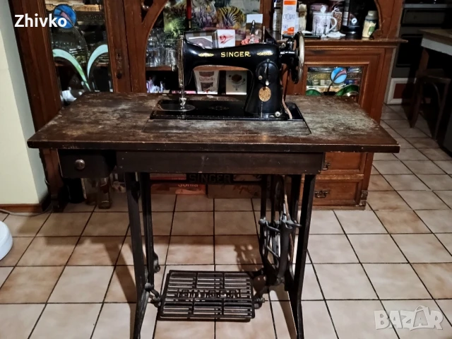 ШЕВНА МАШИНА СИНГЕР , снимка 2 - Антикварни и старинни предмети - 50474019