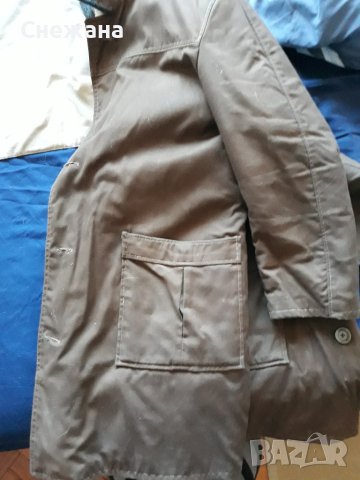 Мъжки кожух палто с подплата от дебела естествена кожа за ръст 176см, снимка 7 - Палта - 43460877