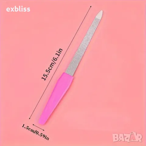 Двустранна мини пила за маникюр и педикюр, снимка 4 - Други - 49224119