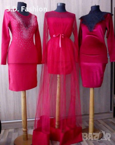 Ликвидация! Различни модели рокли - червена, черна, шарена, снимка 4 - Рокли - 7865983