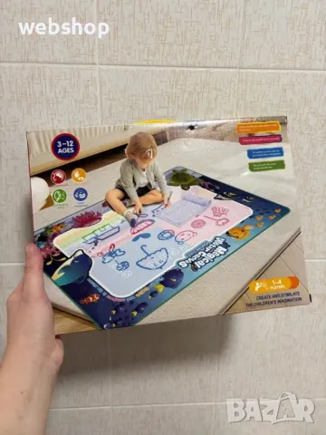 Магическа Детска Подложка тип килимче за рисуване с вода , снимка 2 - Образователни игри - 50185109