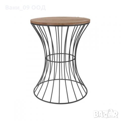 Деко масичка-дърво и метал