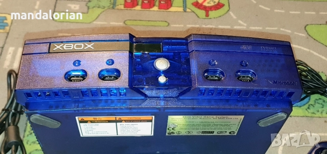 Microsoft Xbox Original video Game system Blue Halo 2 Evo x with controller, снимка 3 - Xbox конзоли - 51498705