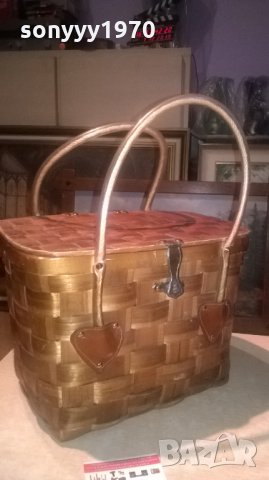 АНТИКА-ДЪРВЕНА ЧАНТА-ВНОС ШВЕИЦАРИЯ, снимка 11 - Колекции - 27299884