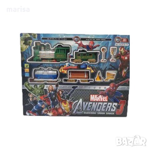 Влак на релси Avengers Отмъстителите 201264, снимка 1 - Коли, камиони, мотори, писти - 34638289
