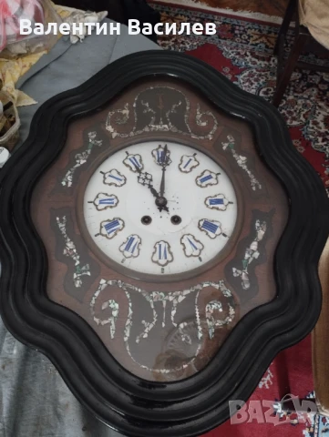 Френски стенен часовник , снимка 5 - Антикварни и старинни предмети - 50603150