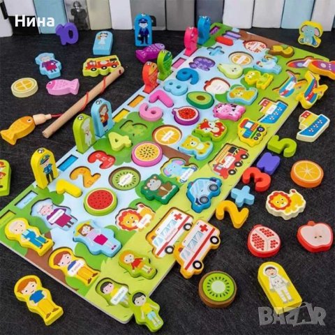 Дървена образователна игра , снимка 1
