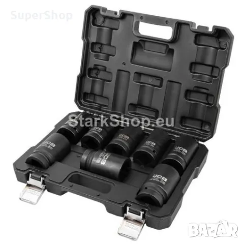 Комплект Дълбоки Ударни Вложки 12-стенни 1″ (22 – 41 мм) 8 части JCB 8081-9MPB