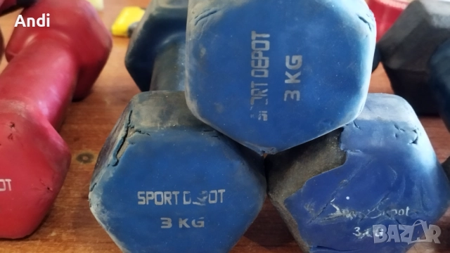Гирички по 1кг, 2кг, 3кг - фитнес дъмбели, снимка 5 - Фитнес уреди - 52395045