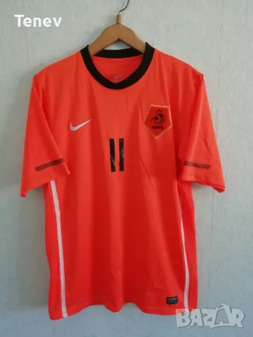 Холандия Робен оригинална тениска фланелка футболна от Световното 2010 Nike Netherlands Robben XL, снимка 2 - Тениски - 49419222