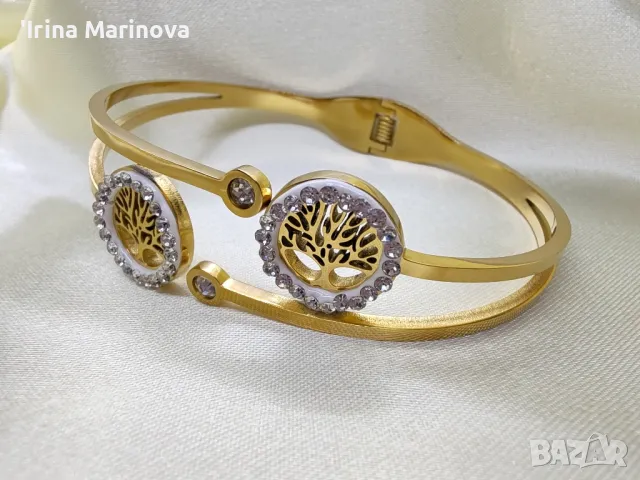 Гривна от медицинска стомана , снимка 2 - Гривни - 49895880